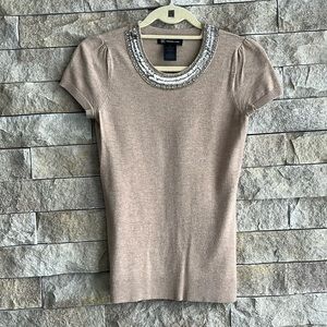 Soft lightweight embellished sweater